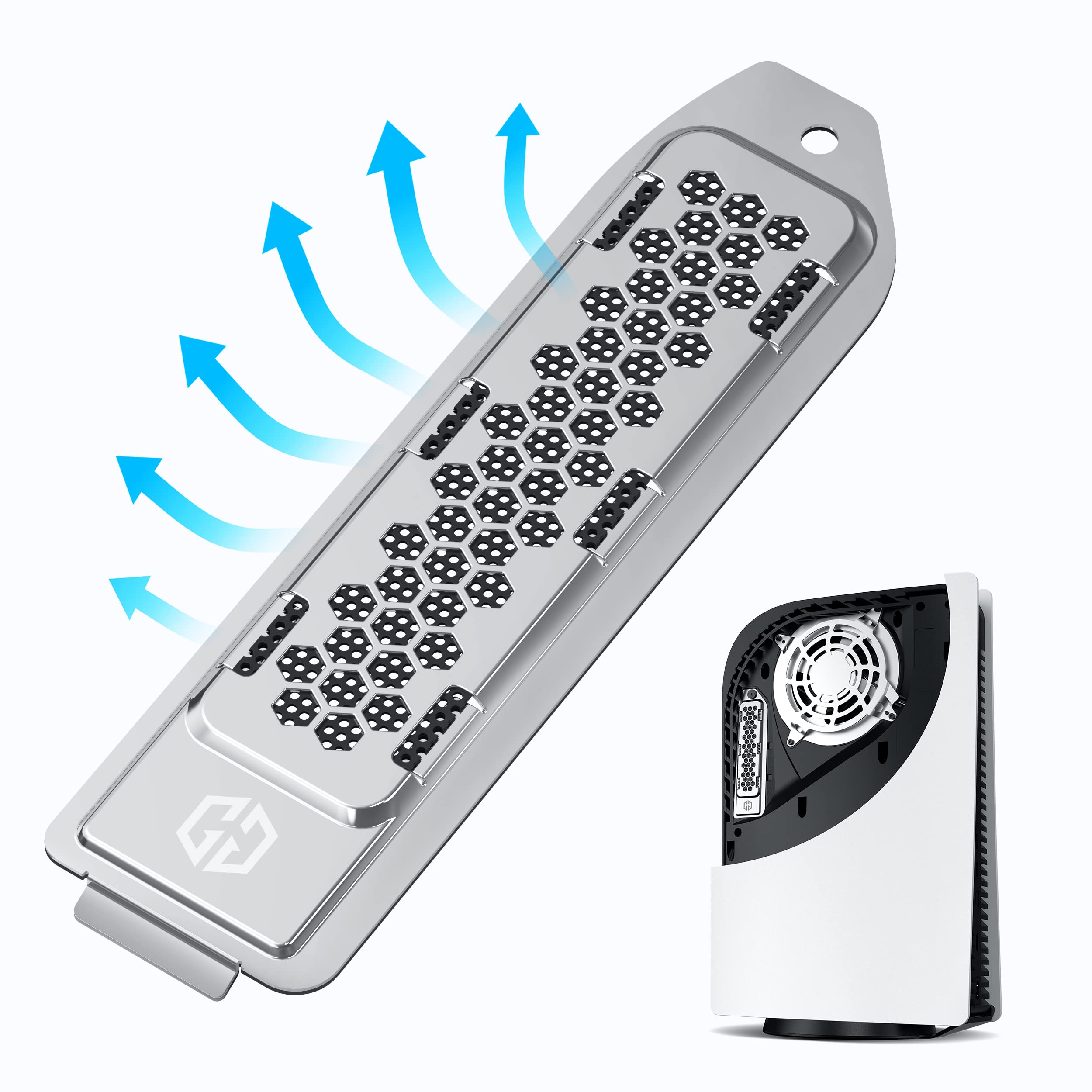 5専用のDカバーとヒートシンクを一体化したデザイン、5対応の拡張スロットカバーと交換するタイプのヒ..