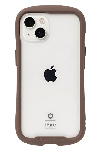 iFe Reflection ihone 13 ケース クリア 強化ガラス ブラウンアイフェイス アイフォン 13 カバー 透明 耐衝撃 米国M