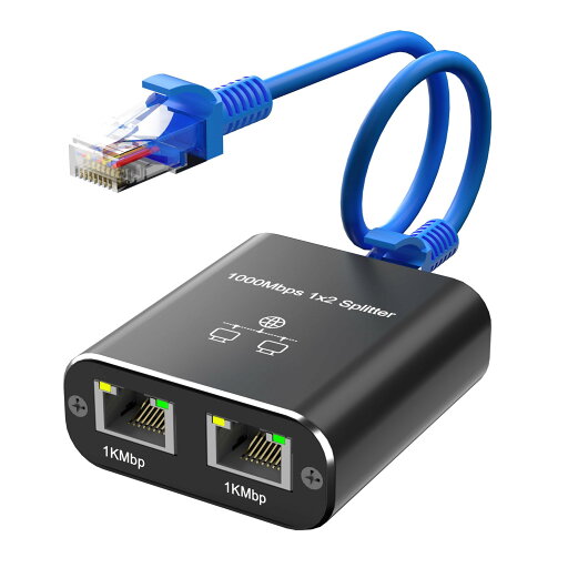 Hxwlo AN 分配器 1入力出力 台同時使用 1本のANケーブル付き1.5 高速1000Mbps イーサネットアダプタ ANケーブル 分配器 Hxwlo AN 分配器 1入力出力 台同時使用 1本のANケーブル付き1.5 高速1000Mbps イーサネットアダプタ ANケーブル 分配器