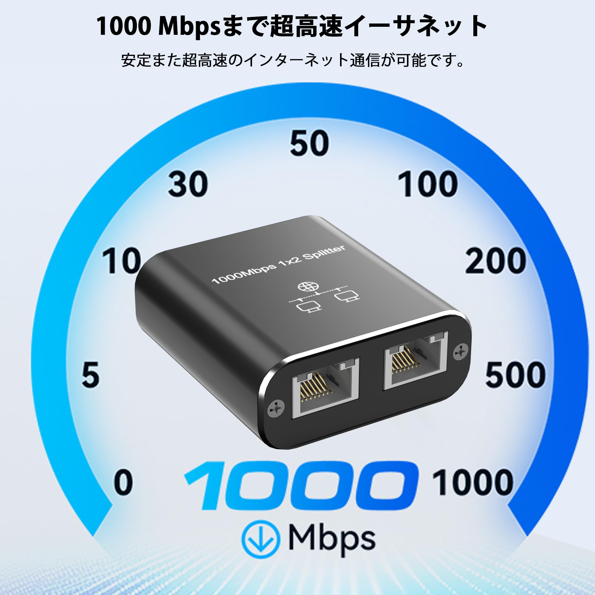 Hxwlo AN 分配器 1入力出力 台同時使用 1本のANケーブル付き1.5 高速1000Mbps イーサネットアダプタ ANケーブル 分配器