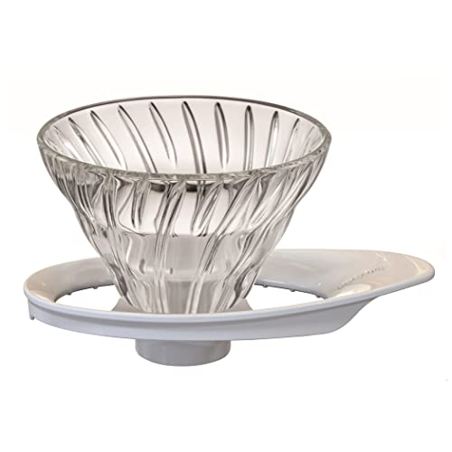 HAROハリオ V60 耐熱ガラス透過ドリッパー 01 1~杯用 ホワイト VDGR01W