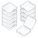 小分けケース 10個セット 5.4*5.4*c 透明 プラスチック製 小物入れ 収納ケース ミニケース アクセサリーケース プラスチックケース