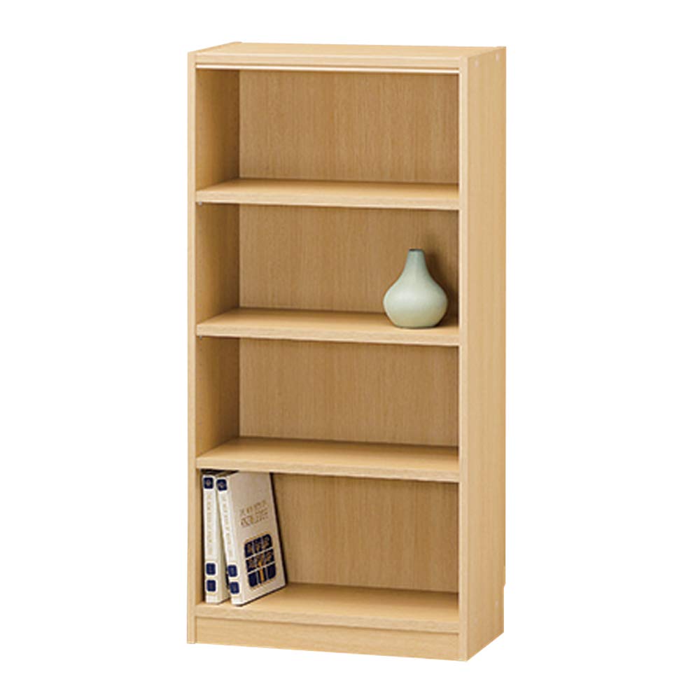 白井産業 組み合わせ自由なフリーラック シェルフ 本棚 豊富なサイズバリエーションでどんな部屋にも合わせやすい 棚板耐荷重10k ナチュラルブラ