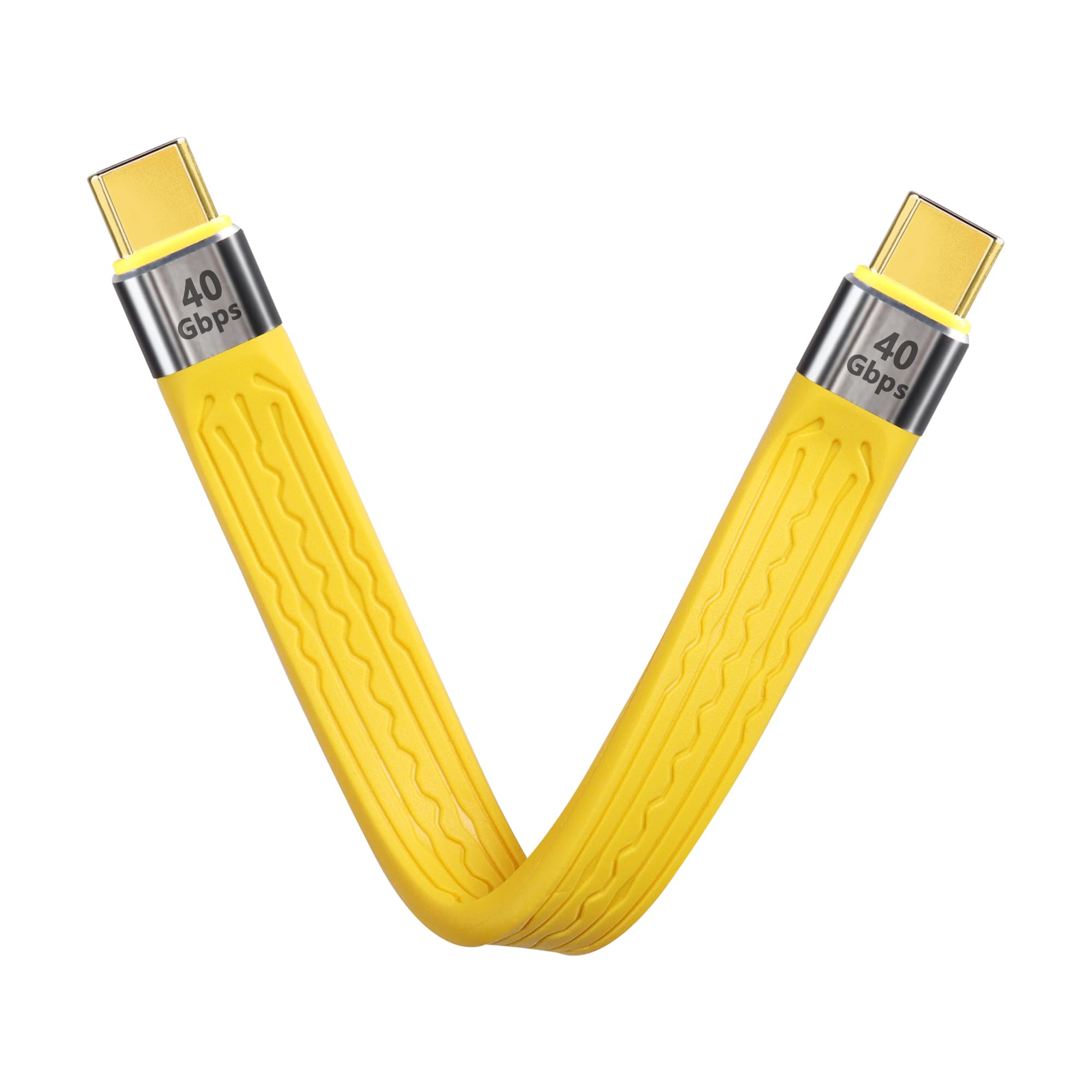 40Gbps B4 ype 延長ケーブル 100W 8K D急速充電 B B フラットスリムFデータケーブル ノートパソコンと..
