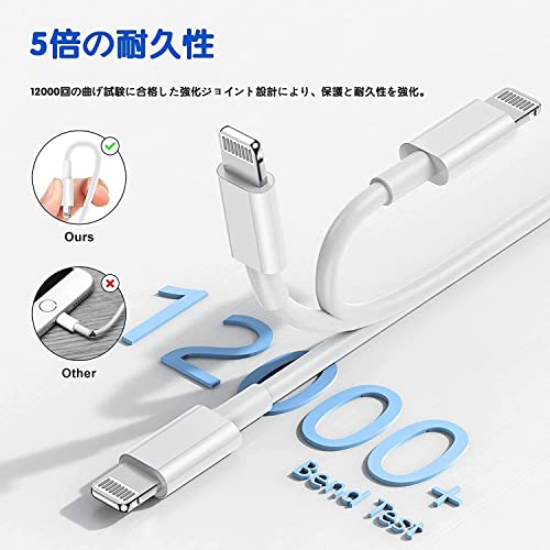 ????????新版 ihone 充電ケーブル 純正 M 本セット 充電器 MFi認証 急速充電 高速データ転送 断線防止 アイホン 超高耐久