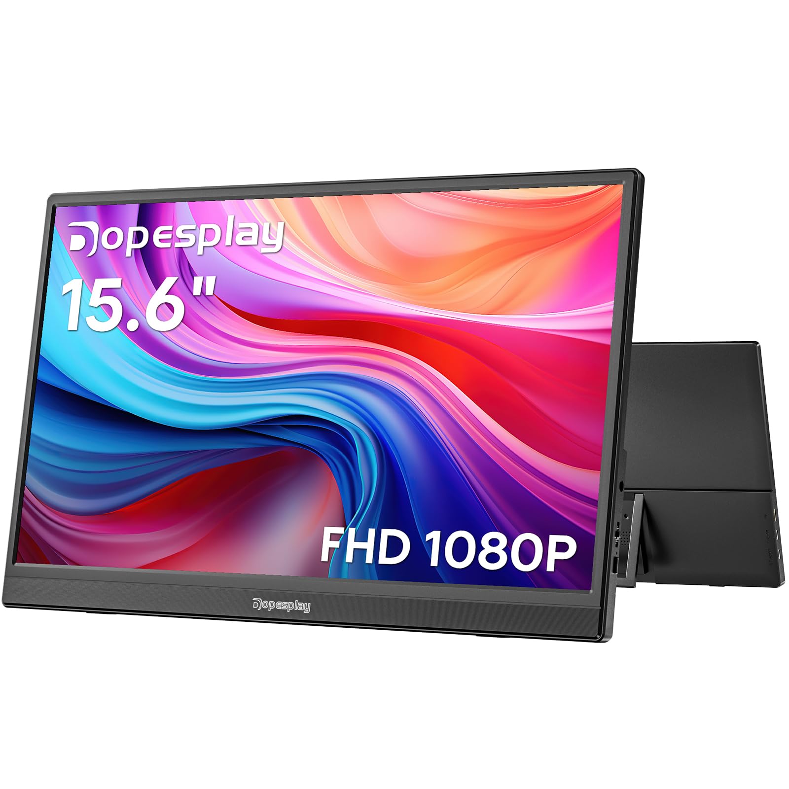 モバイルモニター Dopesplay 15.6インチ 自立型 モニター スピーカー内蔵190*1080 ゲームモバイルディスプレイ 薄い 軽量