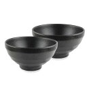 Bo Dia 美濃焼 どんぶり 口径16c×高さ8.5c 食器点セット ブラック