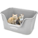超大型猫用トイレ 猫 トイレ オープンタイプ 大きい猫 多猫 猫用トイレ本体 簡単掃除 清潔 ねこ トイレ 大きい 飛散防止 一体成形 幅54.