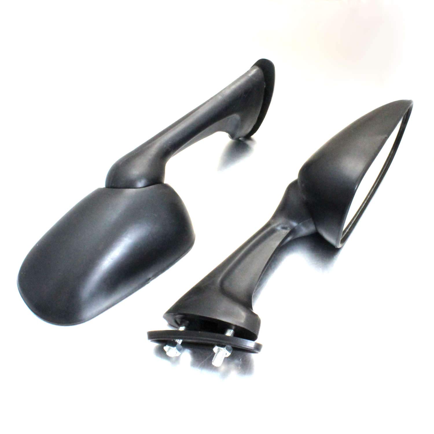 nakira バイク用 カウルミラー 汎用 左右セット ブラック BR50RR NR50R BR400R VFR400