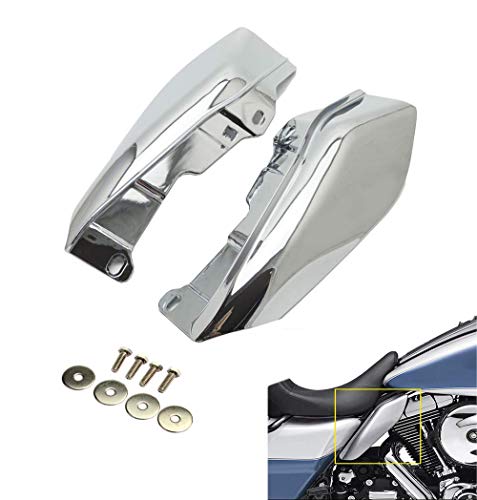 AQ バイク用 デフレクター AB ミッドフレーム エア トリム 009016年 ハーレー ツーリング ストリート グライドモデル対応 クロム