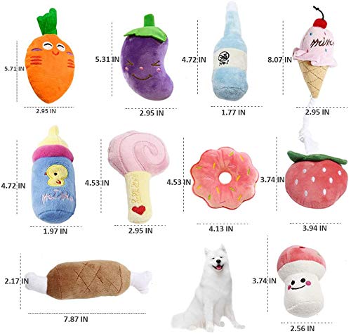 La chic ラ・シックのNUOMZ 犬おもちゃ 犬噛むおもちゃ 音の出るおも 音が鳴る ちゃ ペット用品 ぬいぐるみ 運動不足 ストレス解消 清潔安全 丈夫 耐久性 清｜アングル2
