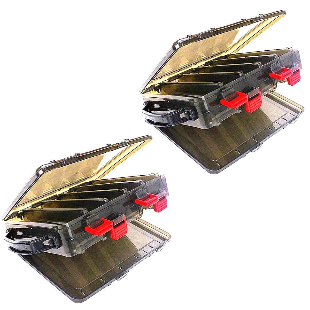 heizi エギ ケース 10本収納 個セット ジグケース エギング エギ 収納 タックルボックス タコエギ ジグヘッド ブラック 小