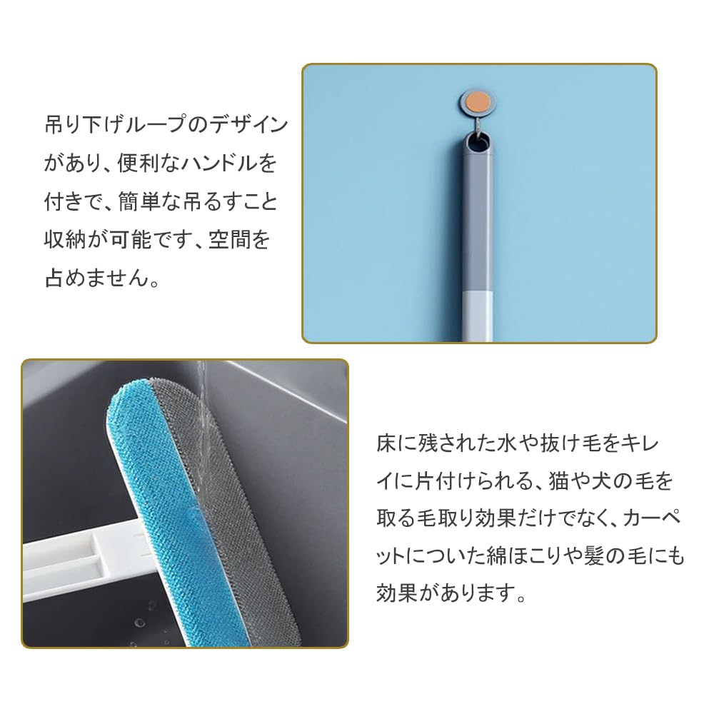 La chic　ラ・シックのBtie 抜け毛取りブラシ 猫 犬 毛取りブラシ 抜け毛取りクリーナー 乾湿両用 多機能 ペット毛対応 繰り返し使用可 掃除ブラシ 衣類 寝具｜アングル3