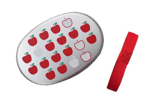 アルミお弁当箱80l（ポリエチレン内ブタ付、ゴムバンド付）アップル柄