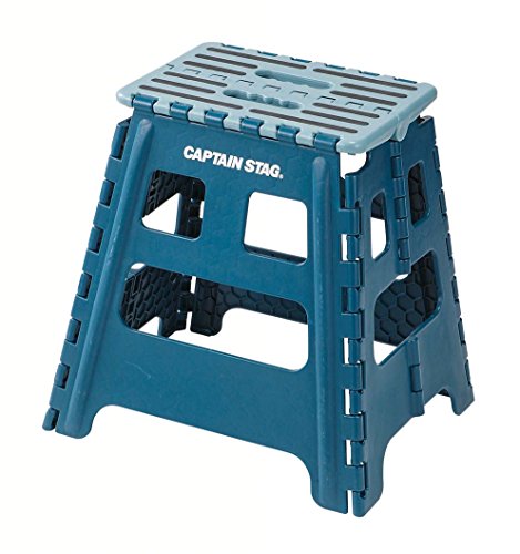 キャプテンスタッグAA AG 踏み台 ステップ 椅子 折りたたみ ステップ サイズ ブルー UW1505