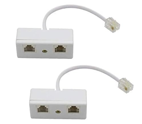 R11電話スプリッター モジュラケーブル R1164オスプラグ→xメスコネクタ R11電話スプリッター モジュラケーブル R1164オスプラグ→xメスコネクタ