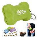 Kibble Bbble 犬用おやつポーチ,メモリーゴム犬猫トリーツポーチ,エサ入れ、トレーニング,犬猫おやつ入れグリーン ボーン