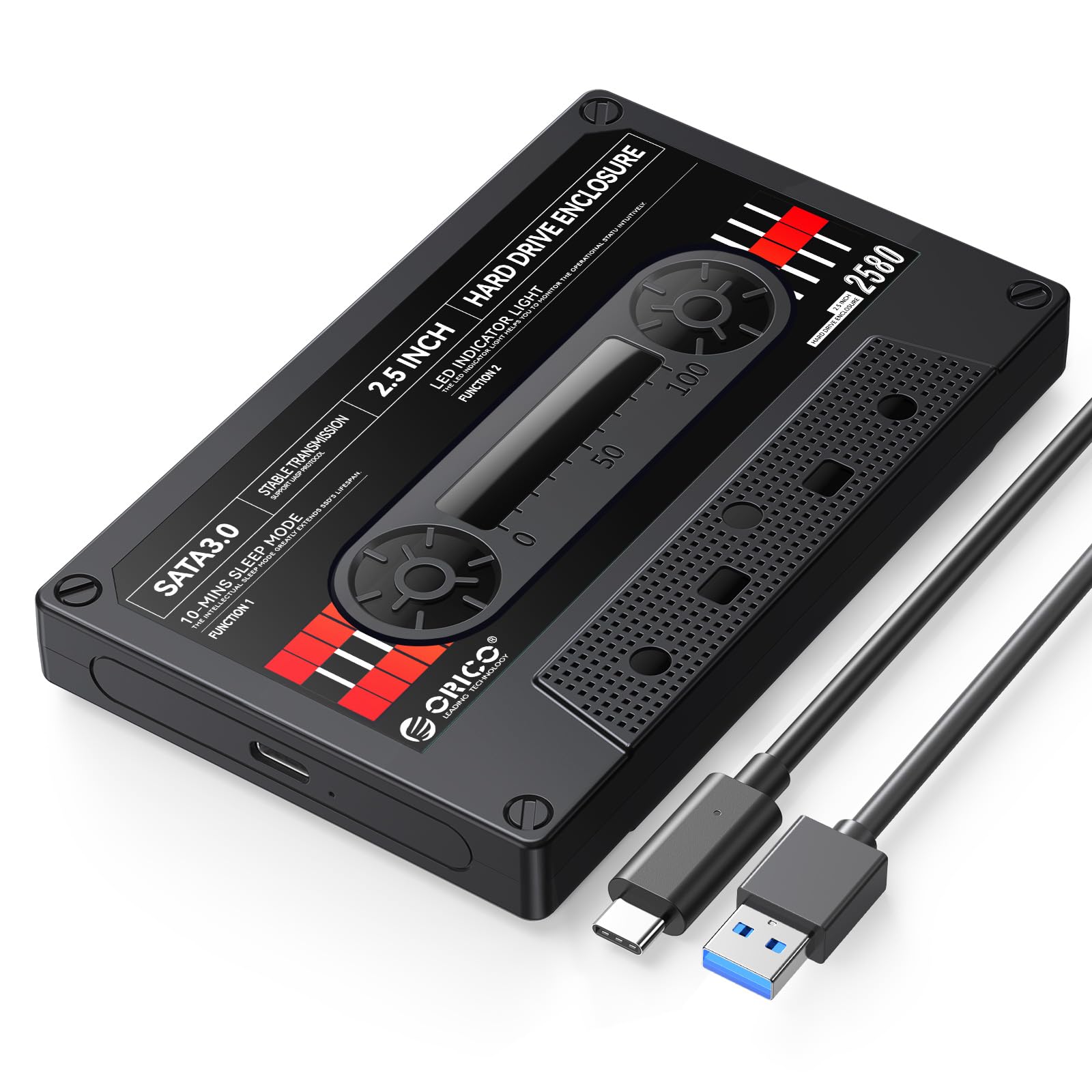 .5インチ HDD ケース B 3. Gen 1AA コンピュータ HDD ケース 7/9.5 HDD D 対応 ポータブル 外付けハード