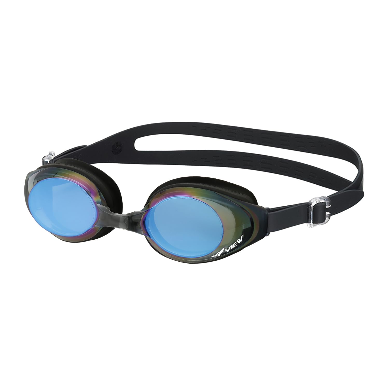 ビュー スイミングゴーグル 大人用 フィットネスモデル ミラータイプ くもり防止機能付 V610 BKB