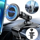 スマホホルダー 車 マグネット式03新型クリップ式 エアコン吹き出し口/ダッシュボード用 Maafe対応 N55磁石 カー用品 360度回転 片(2)