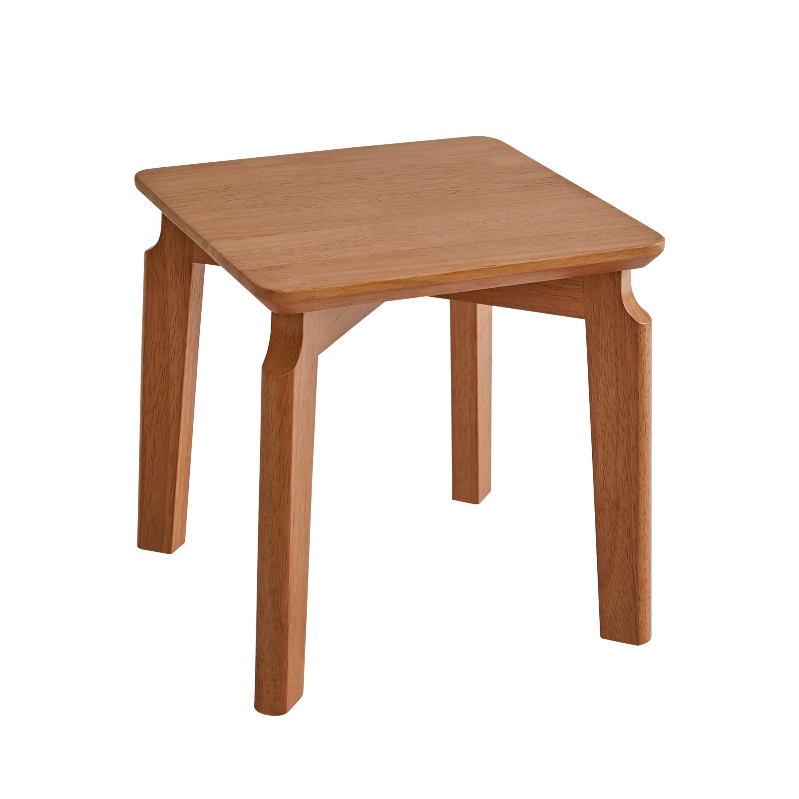 スツール 木製 ミニ椅子 腰掛け 小さい 低い 花台 室内 足置き台 踏み台 天然木 6x6x6c リビングルーム/客間/玄関/ベッドルーム適