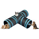 トンネルペット用の おもちゃ トンネル ペット玩具 猫トンネル ペット用品おもちゃ キャットトンネル 折りたたみ式3つのトンネル 子犬 うさぎ