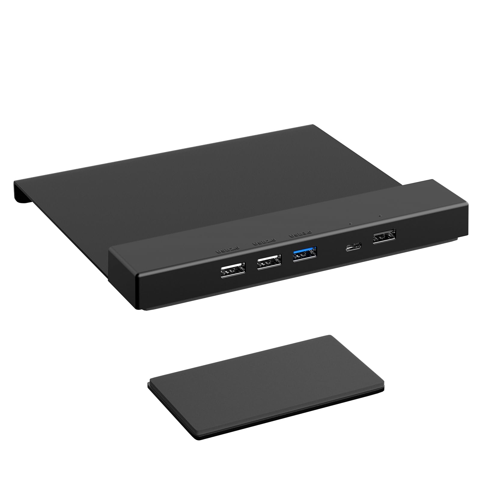 EAYHM モニターアーム補強プレート B B/YE充電付き 取付部硬さ強化対策 傷防止 デスク保護 滑り止めシート付き