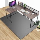 HUE チェアマット防音 ゲーミングチェア マット特大 160 130 傷防止マット椅子 E 滑り止め 防水オイルプルーフ 抗菌 防カビ ズレな