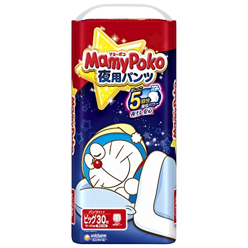 夜用 パンツ ビッグサイズ Mayoko マミーポコ 夜用パンツ ドラえもん オムツ1~k 30枚