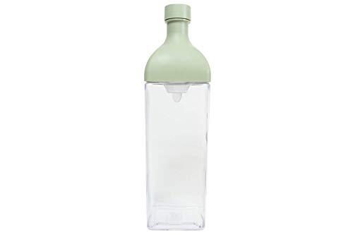 HAROハリオ カークボトル 100l スモーキー グリーン 樹脂製 縦横 ピッチャー 茶こし付き KAB10G