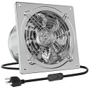 Okryain 換気扇 00 家庭用工業換気扇 風量9803/h 中間取付形ダクトファン 業務用換気扇 大風量 強力 スイッチ付き ステンレス鋼