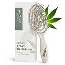 AMKE HepRelax デタングリングブラシ もつれ解消 ヘアブラシ 環境にやさしい 絡まないブラシ 頭にフィット ウェット&ドライブラシ