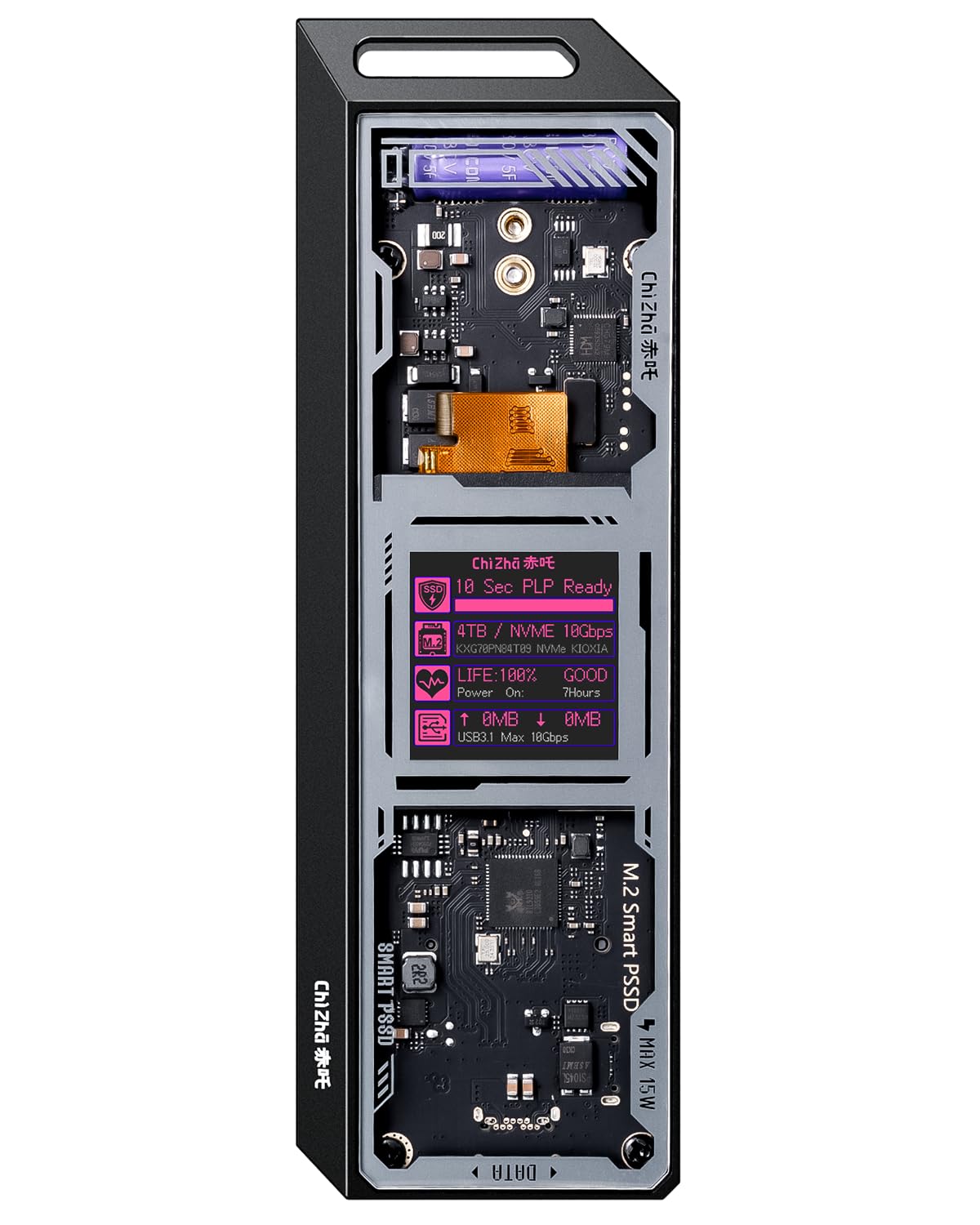 HZHA M. NVMe Dケース B 3. Gen ype 10 Gbps 液晶ディスプレイと10秒 電源保護 30/4/60/80サイズの