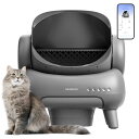 Neakasa M1 全自動猫トイレ 高性能 自動清掃 9つのセンサー搭載 360°視野 開放式&広々設計 大型猫にも対応 猫砂取りマット付き