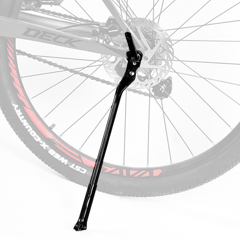 クイックリリース 自転車キックスタンド 超軽量 サイドスタンド フレームを傷つけない 6/7.5/9インチバイク対応 アルミ合金製 QR用 簡