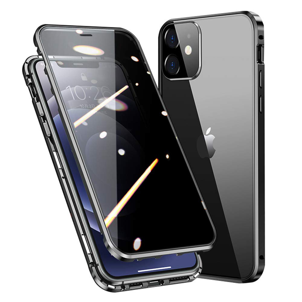 乐天商城 - ロック付き 覗き見防止 ihone 1 ro ケース フルカバー カメラ保護 全面カバー ロック式 アルミバンパー マグネット式 ihone1プ
