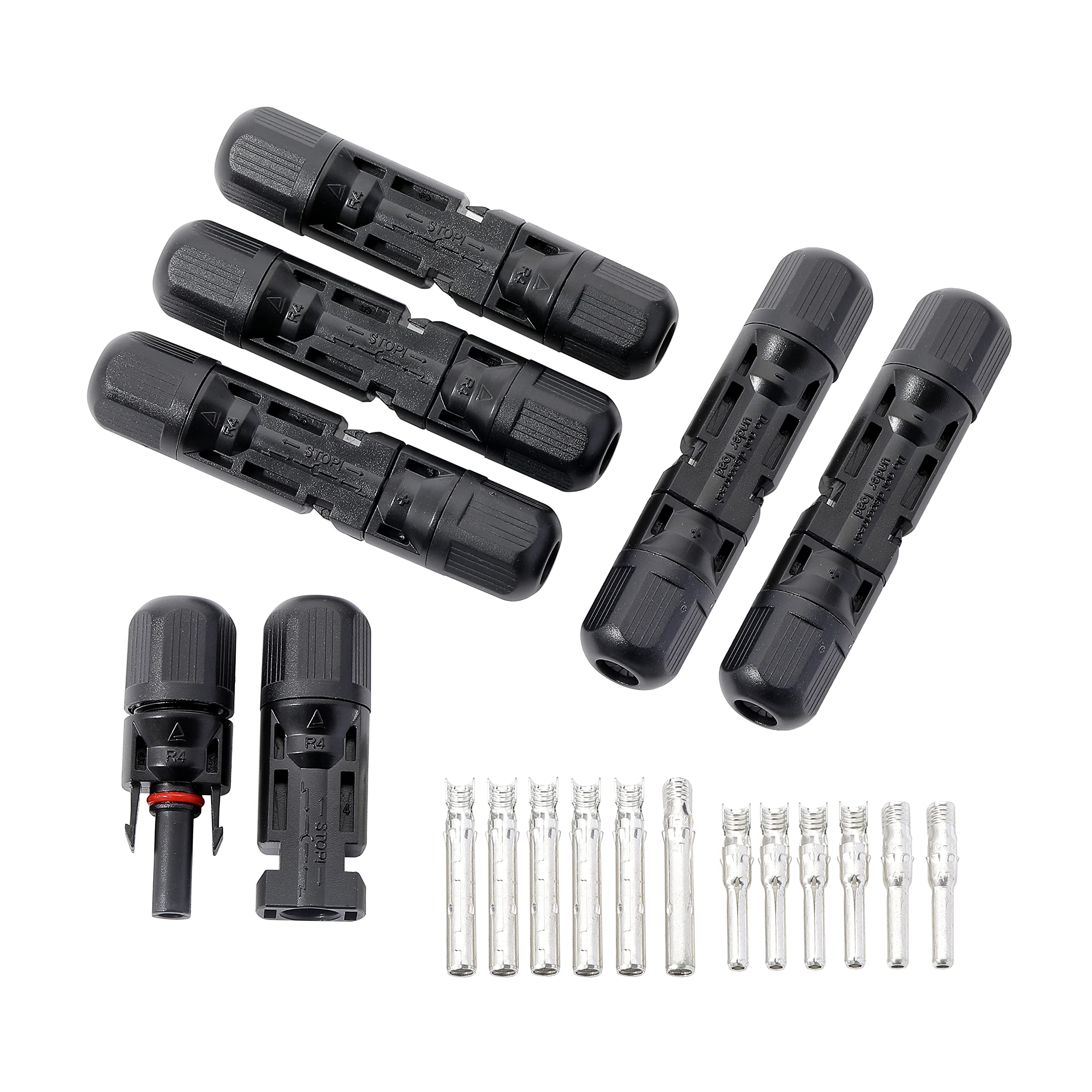 ソーラーパネル M4コネクター オスメス M4型コネクタ 67 接続ケーブル用 太陽光パネル 部材 耐熱 防塵 ..