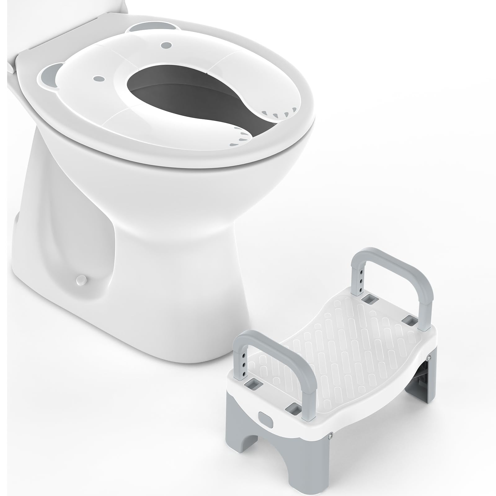 補助便座 トイレトレーニング 子供 トイレ 補助便座 ポッティス トイレ踏み台 便座4段階可調節のハンドル スツールの足に4つの