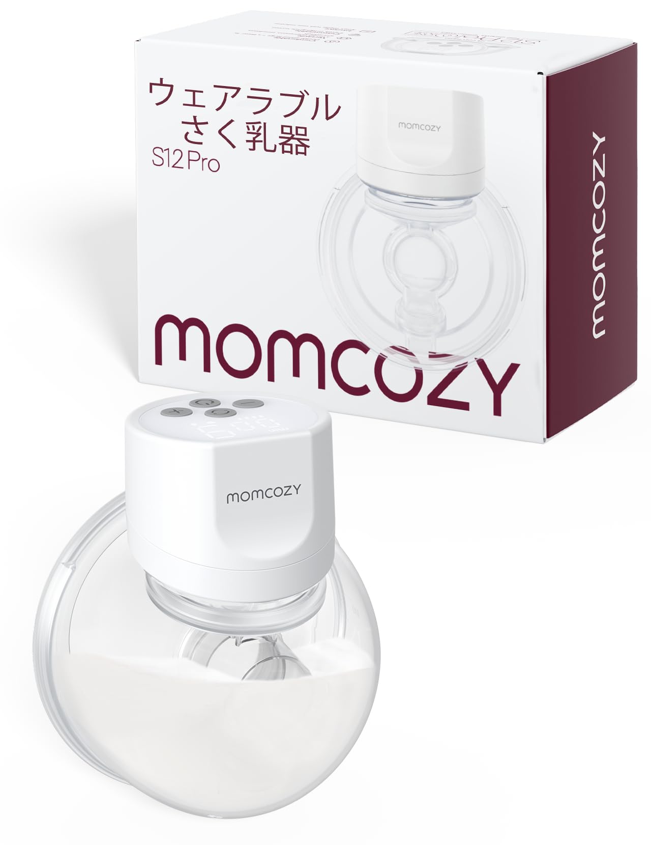 楽天La chic　ラ・シックMocozy 1 ro ハンズフリー電動搾乳機、着用式ワイヤレス搾乳機、快適なダブル密封フランジ付き、3つのモードと9段階の調節が可能、ポータブ