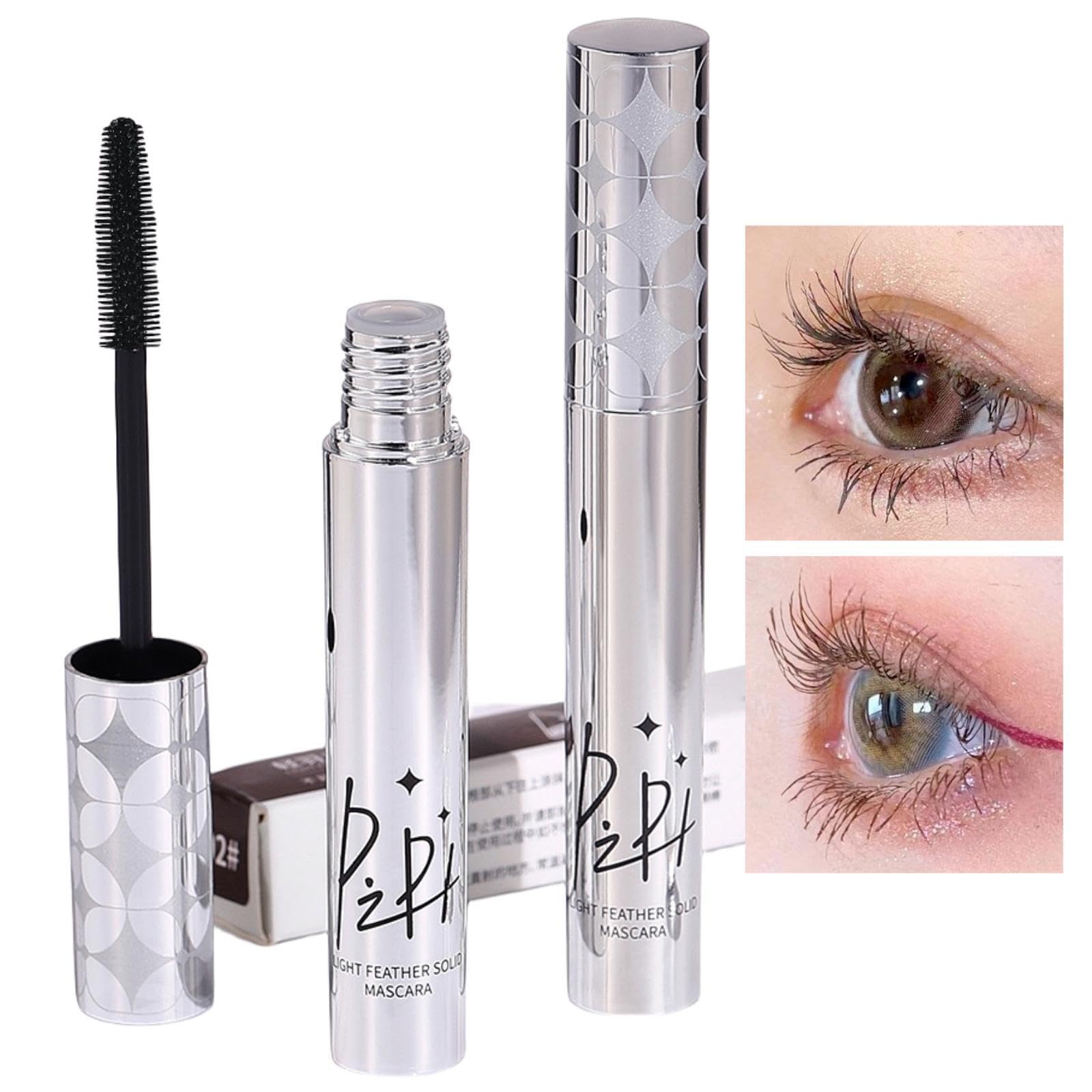 マスカラ カラーマスカラ ウォータープルーフ 上向きカール ボリューム まつ毛 コスメ 自然に際立つまつげ 01#ブラック