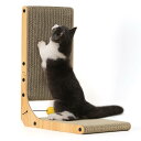 猫用字型スクラッチャー 小型 猫 猫用 爪とぎ 爪研ぎ ダンボール 段ボール おもちゃ付き 38.6*4*48c縦*横*高さ…