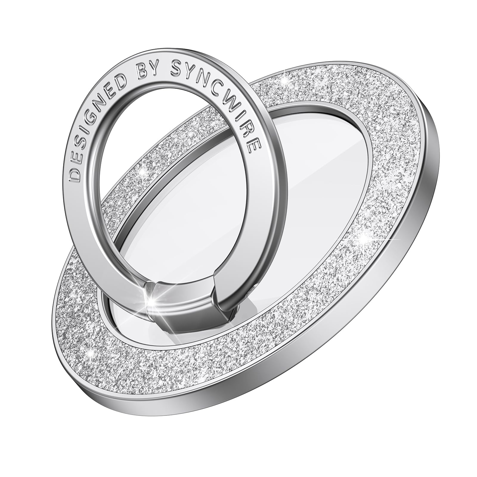 Maafe対応マグネット式スマートフォングリップ、マグネット式スマートフォンリングホルダー、回転式ス..