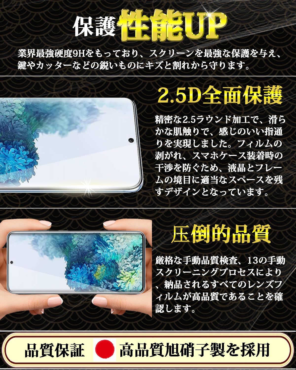 Galaxy 0 ���饹�ե���� G01 / 51A �վ��ݸ�ե���� ����饯����0 �������饹�ե���� ����ǧ���б� �����ݸ� ���ܰ��˻���