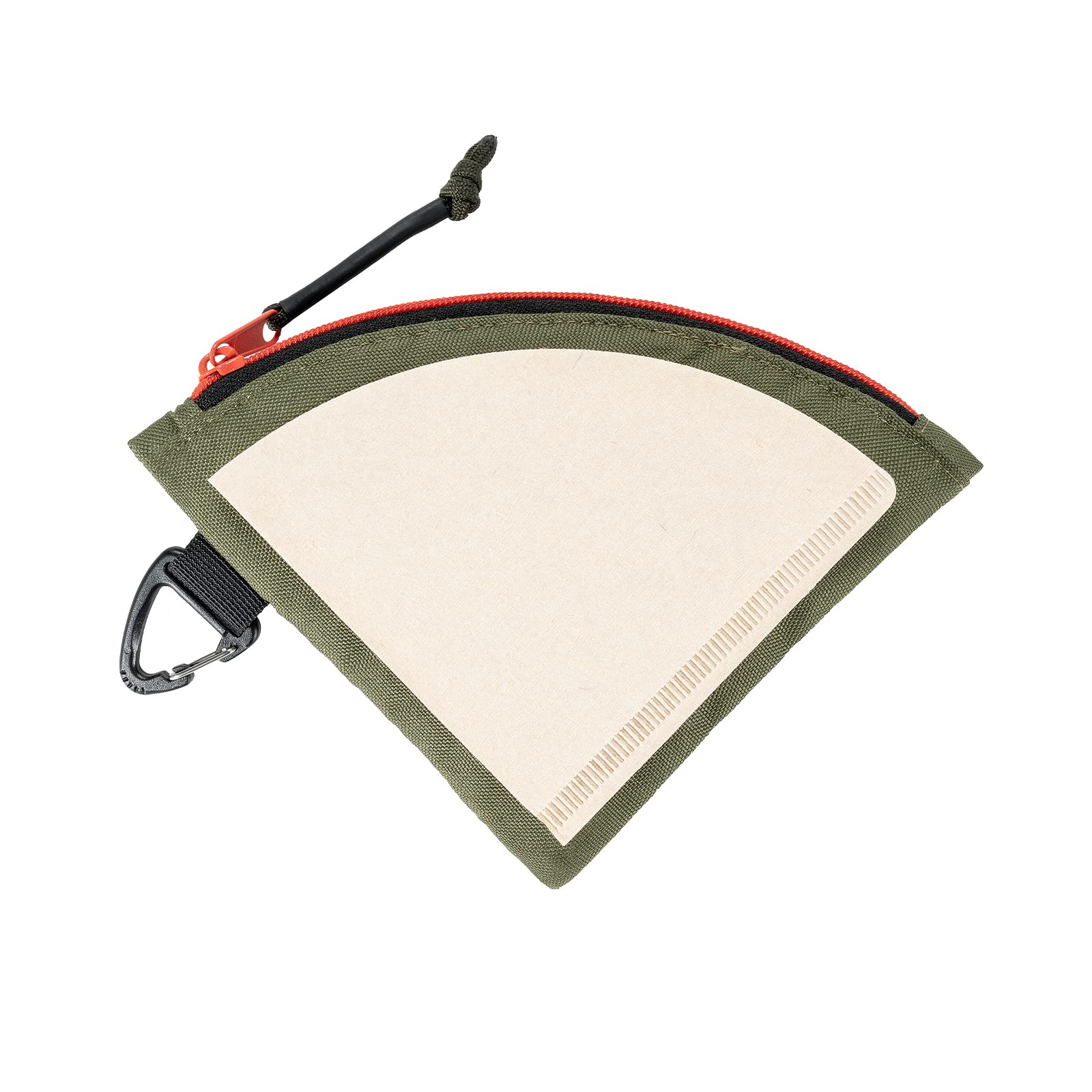 Gloriity コーヒーフィルター ケース ペーパーフィルター ケース ハリオ V60 ペーパーフィルター 円錐型防水防塵 キャンプ カラビ