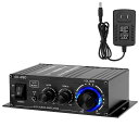 パワーアンプ Hifi ステレオ .0 チャンネル X40W オーディオアンプ デジタルアンプ 小型、低音および高音コントロール ホームシアター