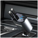 EKM車 充電器 シガーソケットsb巻き取り式カーチャージャー高速4ポートアダプター急速充電カーシガーライタープラグ、ihoneおよびiphon
