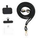 VEVEN スマホストラップ ネックストラップ ナイロン製 1本+3枚入 スマホ タグパッチ 携帯ストラップ 肩掛けストラップ 首掛け 斜め掛け