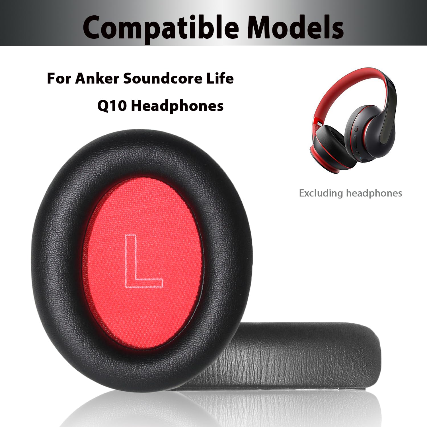 Q10 イヤーパッド 非常に快適なプロテイン レザー イヤーパッド ノイズ キャンセリング イヤー カバー クッション ヘッドセット イヤーマフ