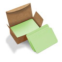 VANRA カード 無地 名刺サイズ 用紙 手書き 情報カード 単語カード ブランクカード 角丸 300枚 緑