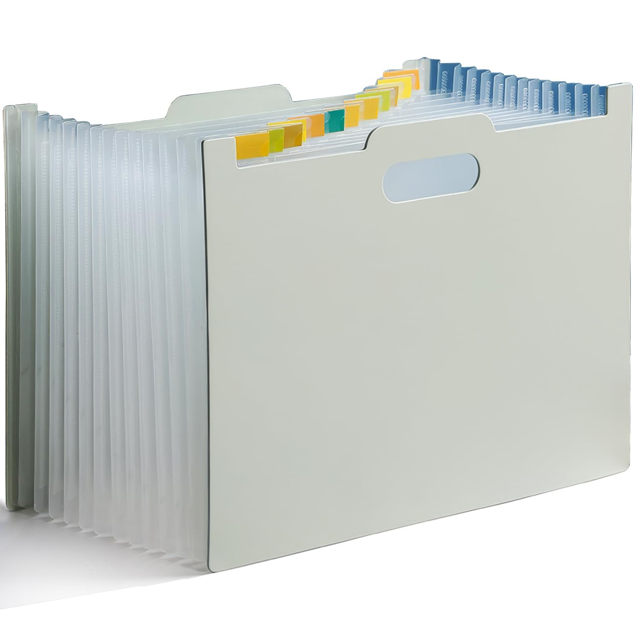 EKAA ドキュメントスタンド ヨコ A4 13ポケット a4資料 収納 資料入れ a4 書類ケース 卓上収納 自立型 ..